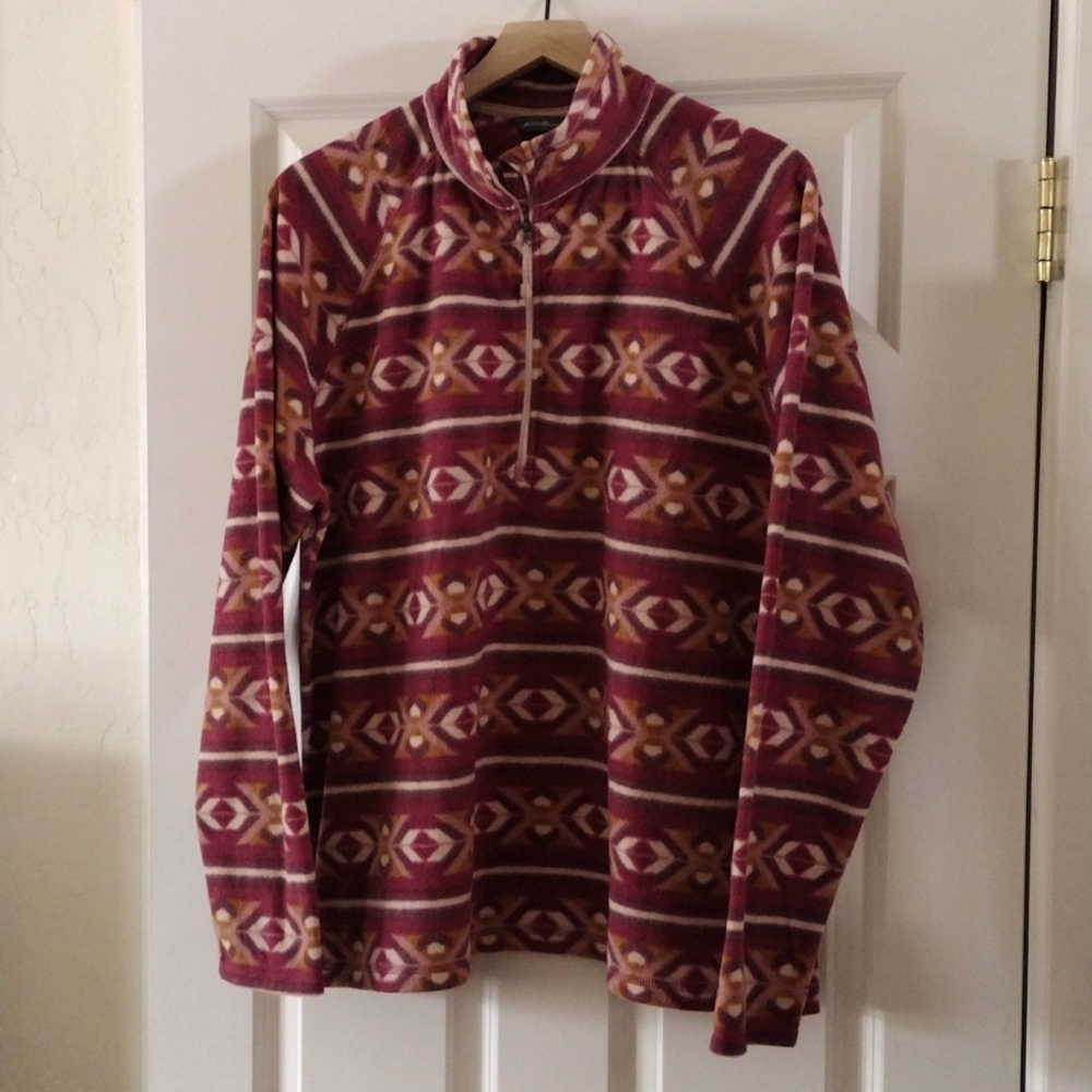 Eddie Bauer Women's Quest Fleece 1/4-Zip - Printed 2XL